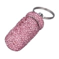 thumbnail image 1 of Pill Container, Portable Pill Case with Rhinestones, Medicine Bottle Pill Storage Holder, Waterproof Medicine Dispenser Keychain for Outdoor Camping Travel, 1 of 7