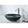 thumbnail image 3 of ANZZI Patuvendi Series Deco-Glass Vessel Sink in Lustrous Black, 3 of 10