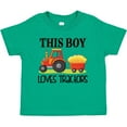 thumbnail image 3 of Inktastic Farming Cute Boy Loves Tractors Boys Toddler T-Shirt, 3 of 5