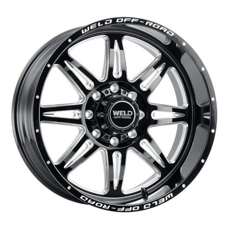 20x10 WELD Off-Road W132 Cheyenne Gloss Black Milled Wheel 8x180 (-18mm)