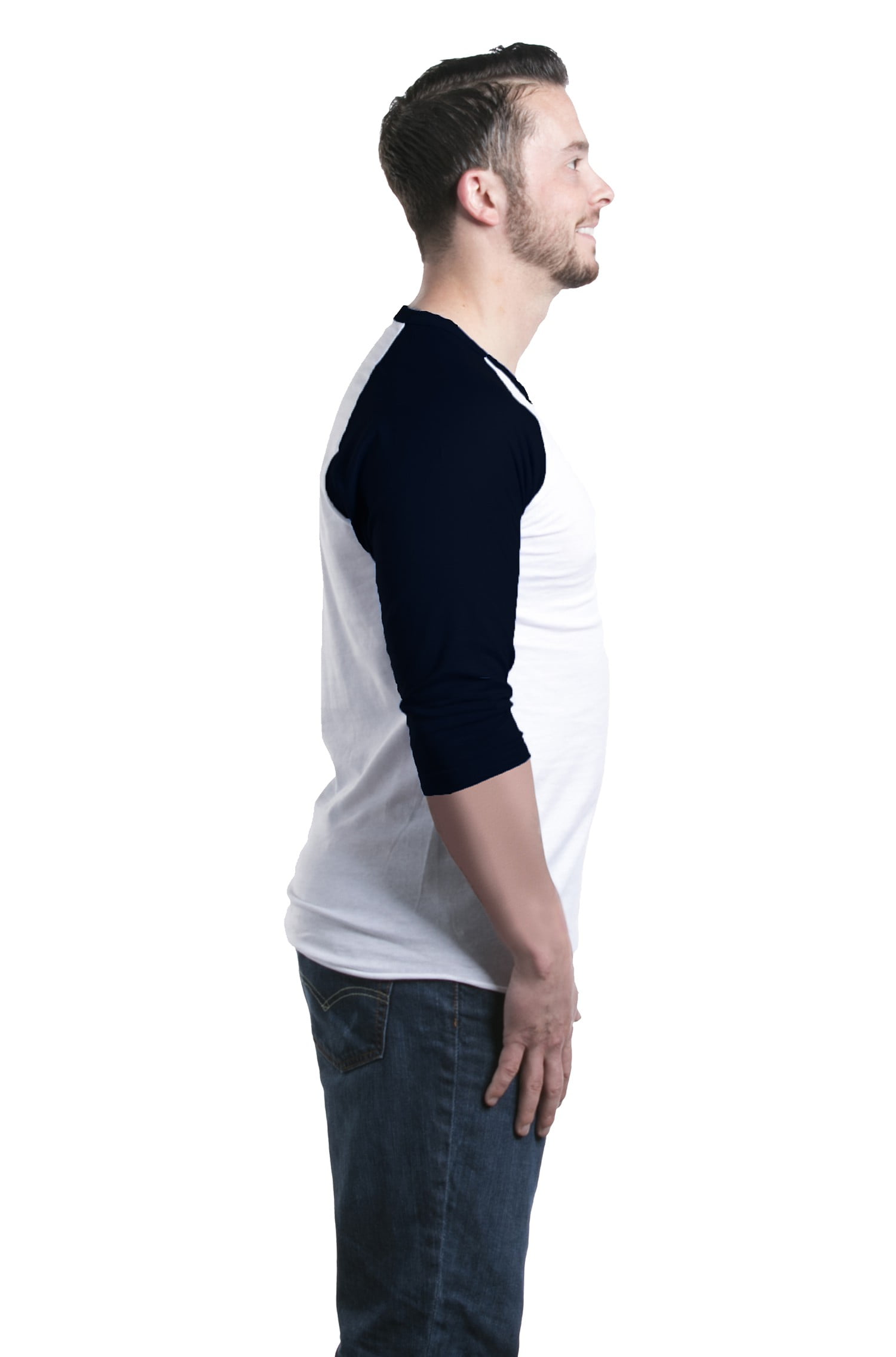 Shop4Ever Men's Love Puzzle Heart Autism Awareness Raglan Baseball Shirt XX-LargeWhite/Black
