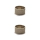 thumbnail image 1 of Naiovety Anillo de dedal antideslizante de protección, de trabajo manual, accesorios de costura ajustables para manualidades DIY para el hogar Plata Gruesa METRO 2Conjunto, 1 of 6