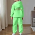 thumbnail image 4 of Gaexia Girls Fall Outfits Size 10-12 ,Girls Long Sleeve Hoodie Sweatshirt Outfit Set Warm Pullover Tops Pants Toddler Kids Casual Comfy Winter Clothes, 4 of 7