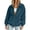 Blue, variant on BUIGTTKLOP Corduroy Jackets for Women Full Zip up Long Sleeve Shirts Collared Casual Jackets Winter Clothes