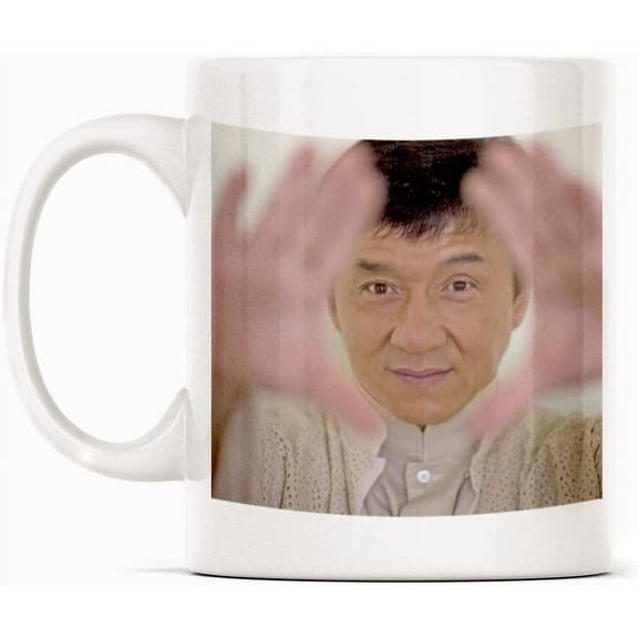 Jackie Chan Rush Hour Actor Mug Gift, White Funny Sarcasm Coffee Cup Novelty