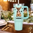 thumbnail image 2 of Chihuahua Gift for Dog Owner,40oz Chihuahua Tumbler with Handle Insulated Reusable Stainless Steel Travel Water Bottle (Color 2), 2 of 6