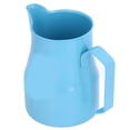 thumbnail image 3 of Taza de espuma de leche Salida de olécranon Diseño de boca Diseño de calavera Jarra de espuma de leche de acero inoxidable 550 ml Azul, 3 of 5