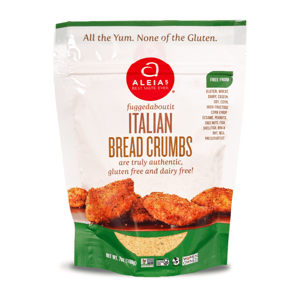 (6 pack) Aleia's Gluten Free Italian Bread Crumbs – 7 oz – Non-GMO, Dairy Free, Kosher, Low Sodium
