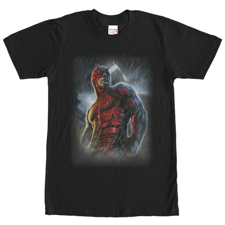 Marvel Men's Daredevil Superhero City Rain T-Shirt