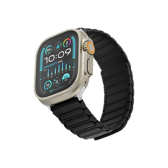 WITHit Black Silicone Magnetic Band for the Apple Watch®