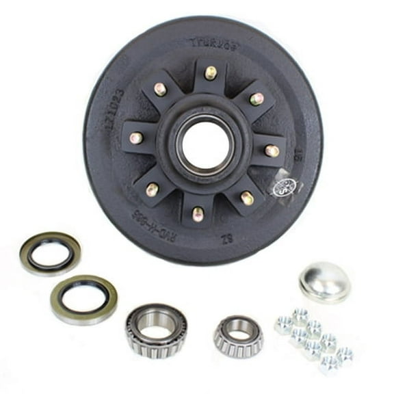 SOUTHWEST WHEEL 8-Hole, 6.5" Bolt Circle Brake Drum for 7,000 lb Axle