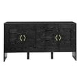 thumbnail image 5 of Noble House 60" Modern Sideboard Buffet Cabinet with Diamond Pattern, Adjustable Shelves, Storage Organizer, Walnut, 5 of 11