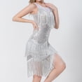 thumbnail image 4 of Vestido de noche de fiesta para mujer Vestido de temperamento sin mangas Traje de baile latino brillante FLhrweasw Nuevo, 4 of 7