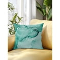 thumbnail image 2 of Outdoor Pillows Waterproof, Turquoise Marble Bedding Throw Pillows with Insert for Couch Sofa Bed, Nature Marble Stone Ripple Modern Art 16x16 Inch Pillowcases Decorative Patio Pillow Set of 1, 2 of 8