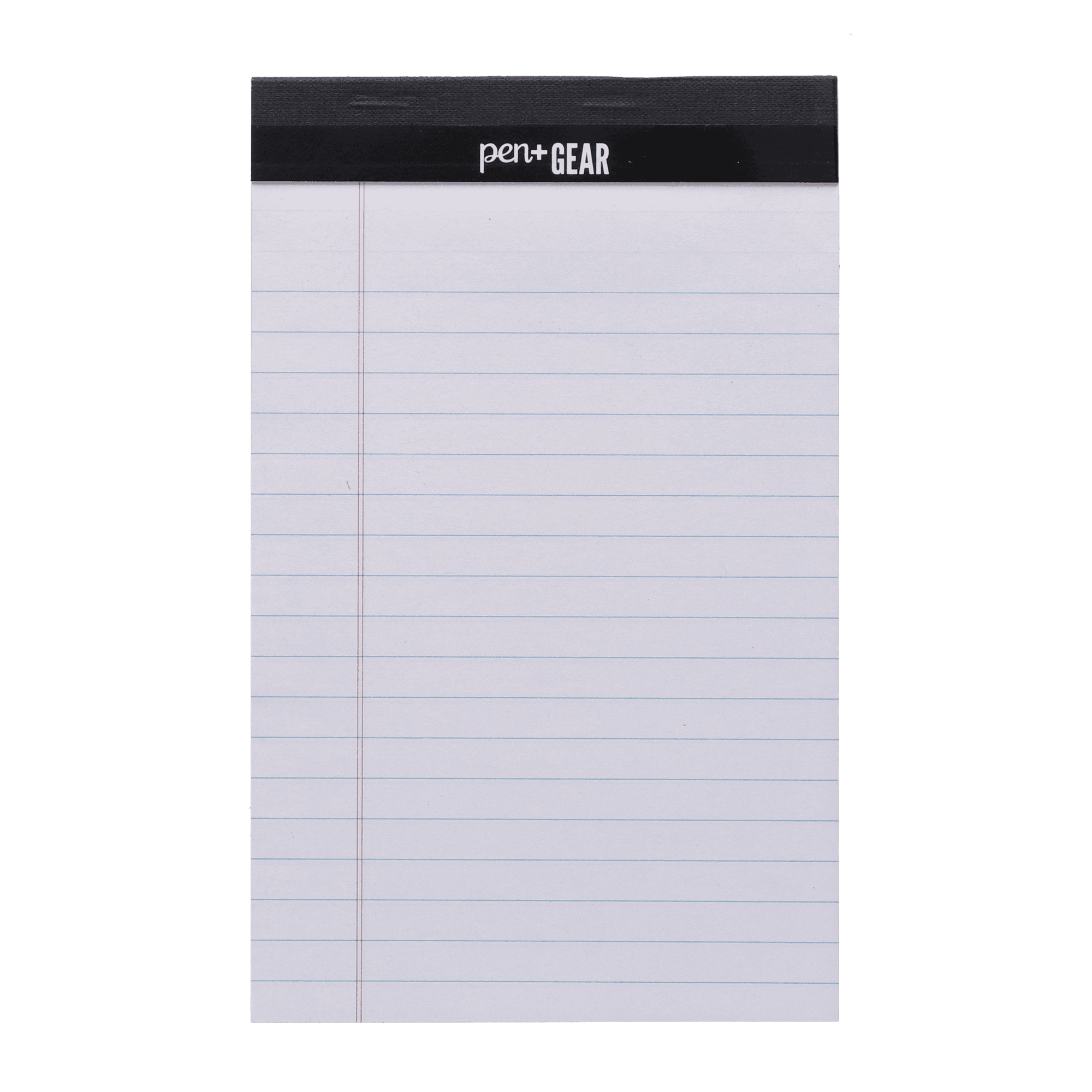 (5 pack) Pen + Gear Jr. Legal Pads, White Paper, 50 Sheets, 3 Count, Wide Ruled, Portable Size