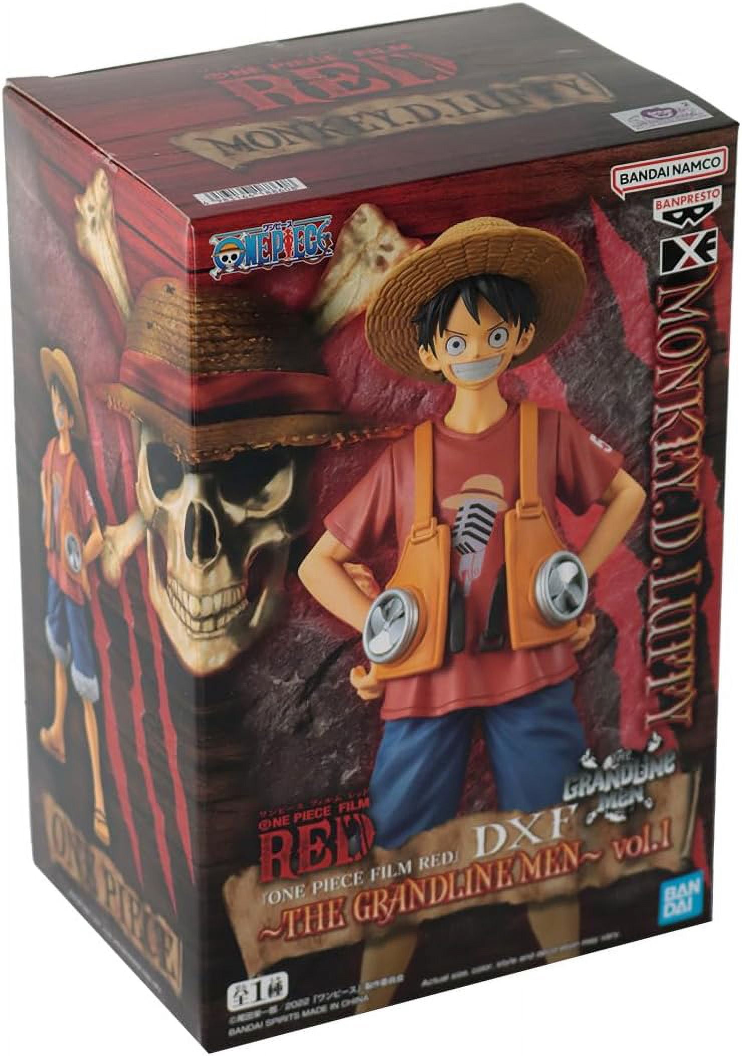 Banpresto Teen One Piece Monkey D. Luffy Grandline Men Vol. 1 DXF Statue, Multicolor