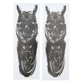 thumbnail image 1 of 2 pegatinas universales de papel para amortiguadores de motocicleta, pegatinas de modificación de gran adherencia, calavera y lobo, 1 of 14