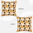 thumbnail image 3 of Xecao Autumn Woodland Characters Print Soft Velvet Decorative Throw Pillow Covers, Square Cushion Cases for Bed, Sofa, Living Room, Car, and Indoor Outdoor Use-20"x20", 3 of 8