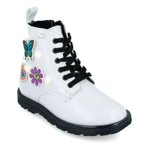 Botines de Charol Coqueta para Niña con Luces Bodega Aurrera en