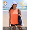 thumbnail image 5 of Pinspark Womens Workout Tops Quick Dry Athletic Tank Top UPF 50+ Sleeveless Running Shirts with Side Slits Lightweight Yoga Top, 5 of 6