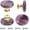 Purple, variant on 4PCS Small Lapis Knob Handmade Dresser Knobs Drawer Pulls Natural Stone Cabinet Knobs Vintage Decorative Handles with Mounting Screws for Cupboard Kitchen Wardrobe Furniture