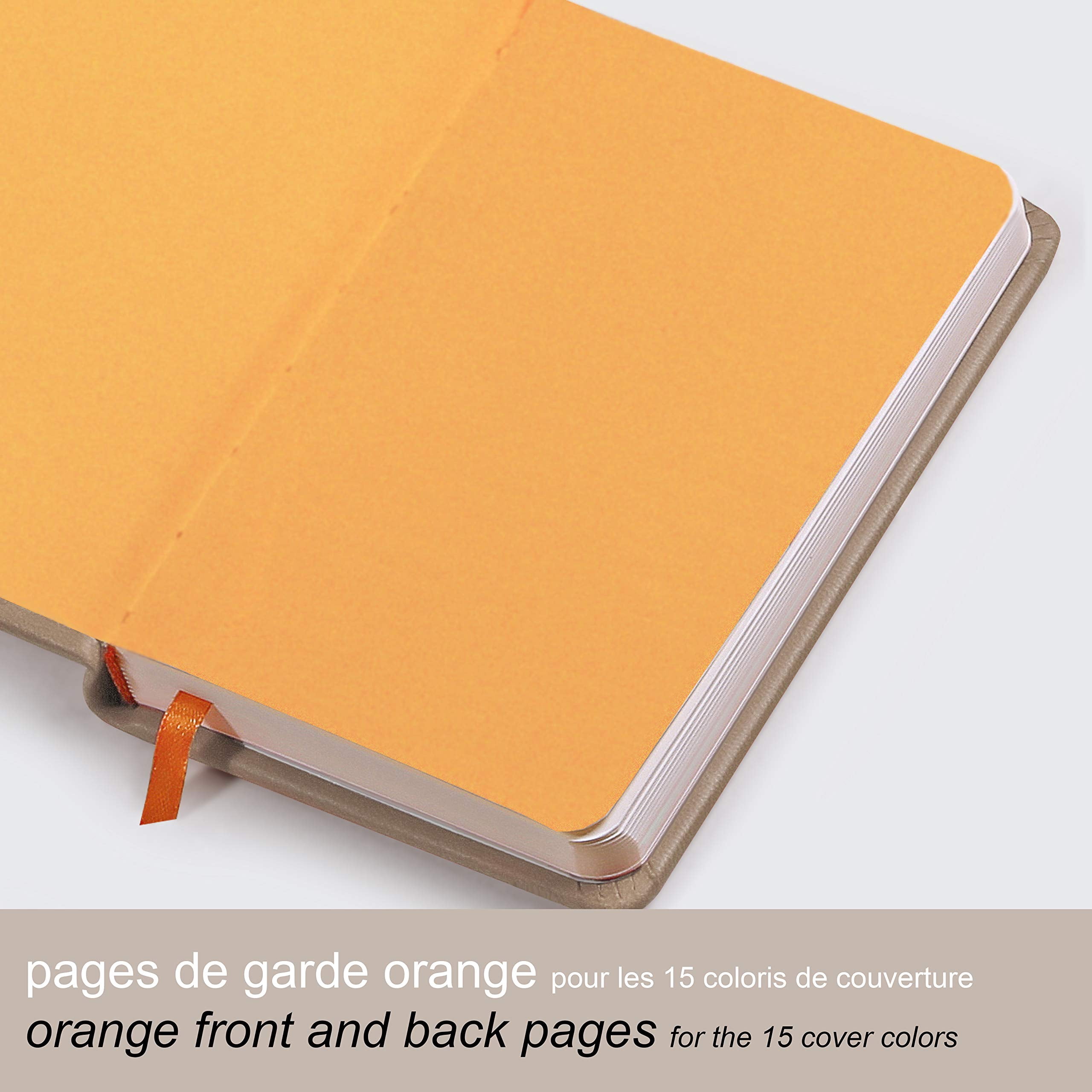 Rhodiarama Hardcover Notebook - Beige, A5