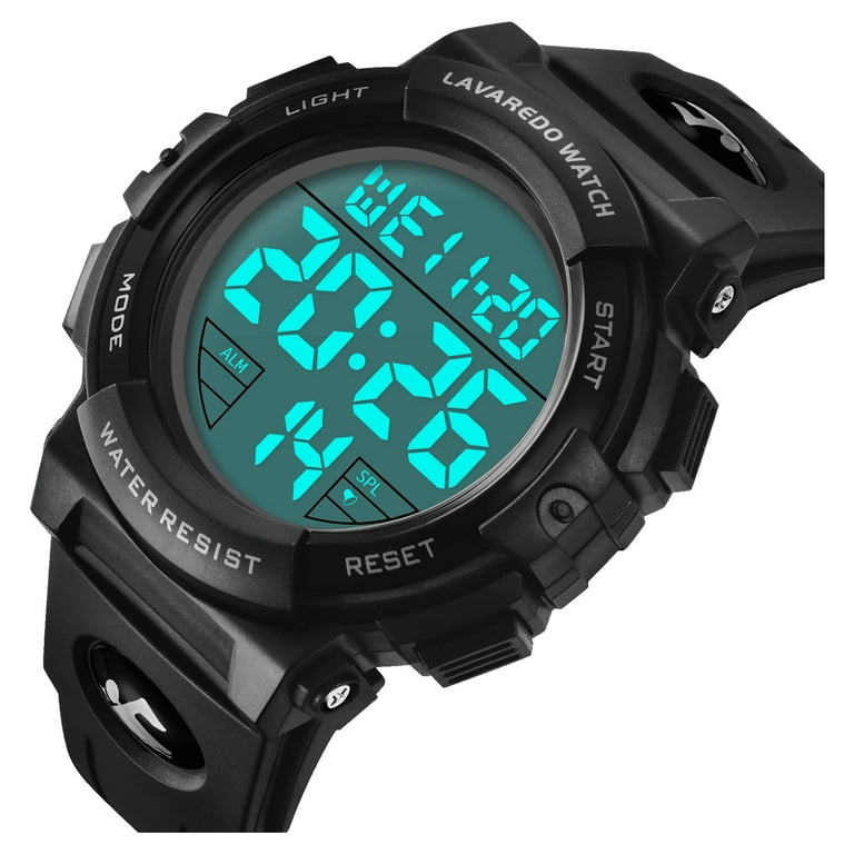 Waterproof digital sales watch mens