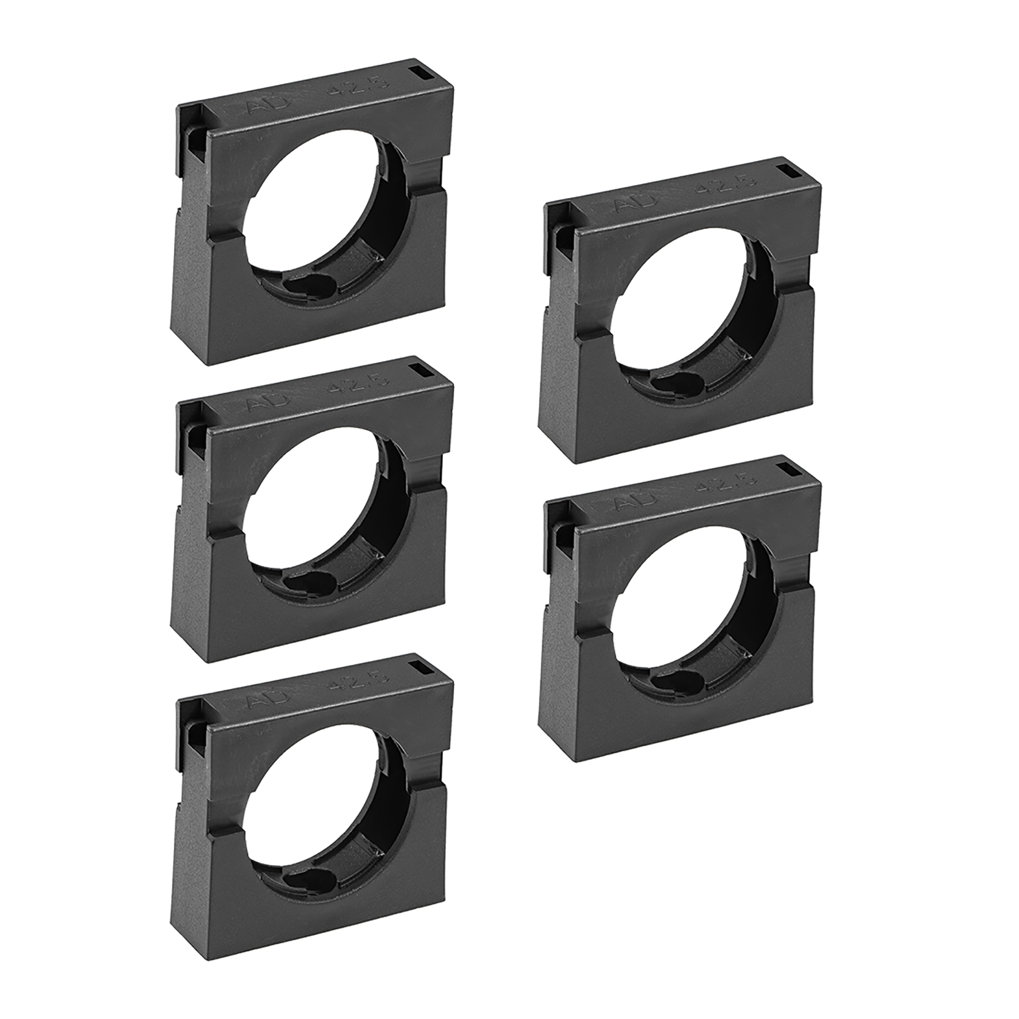 Corrugated Tube Holder AD42.5 Plastic Mounting Bracket Pipe Clamp Clips with Double Struts 5pcs