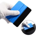 thumbnail image 3 of 2 PCS Squeegee with Fiber Edge for Car Vinyl Wrapping, Durable Window Film Squeegee, Squeegee Decal Sticker - Blue, 3 of 5