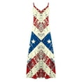 thumbnail image 5 of Cmfcve Patriotic Dress for Women Sleeveless Deep-V Neck Summer Maxi Dress Flowy A-Line Beach Vacation Outfit, 5 of 5