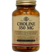 Solgar Choline 350 mg Vegetable Capsules, 100 Ct
