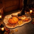 thumbnail image 7 of SLYNSHome Autumn Floor Mat, Cozy Pumpkin Basket Non-Slip Bath Rug, Soft Washable Seasonal Shaped Carpet Roll Packed For Bathroom Living Room Entryway Indoor Decor, 7 of 7