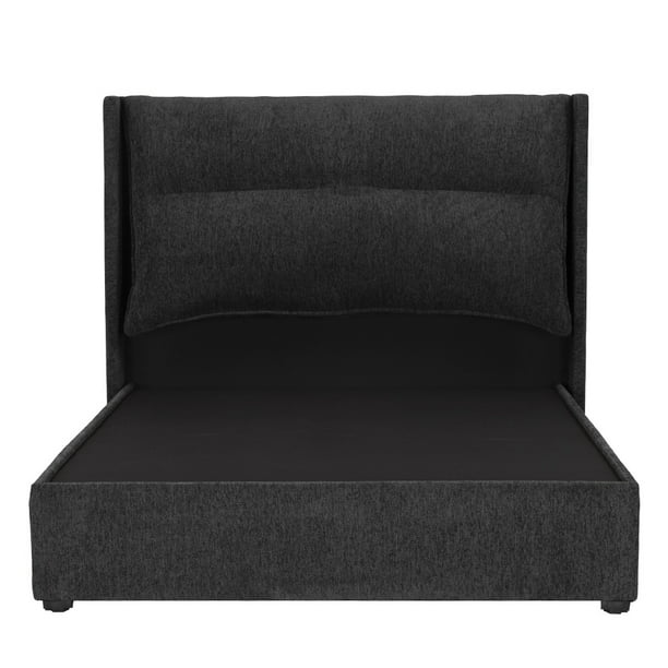 Recámara Matrimonial Becca Black con Cabecera + Box Base Cama