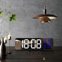 Large LED Digital Wall Clock with Temperature Date Display Auto Dimming USB or Battery Powered for Home Office Classroom Decor
