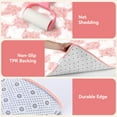 thumbnail image 5 of CozyDesg Large Rugs,8'x10' Soft Fluffy Shag Indoor Floor Carpet for Living Room Bedroom Dining Room Office Home Decor,Pink & White, 5 of 7