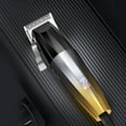thumbnail image 4 of Recortadora de cabello recargable con pantalla LED Cortadora de cabello inalámbrica multifuncional c Tomshoo Oro negro, 4 of 7