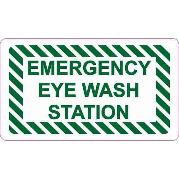 3.5in x 2in Emergency Eye Wash Station Magnet Vinyl Magnetic Business Sign