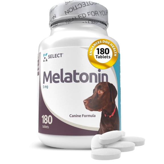 K9 Select Melatonin Tablets for Dogs, 5 mg, 180 Count
