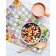 thumbnail image 3 of Easter Truck Kitchen Dish Towels for Drying Dishes Set of 3, Spring Floral Eggs Butterflies Leaves Gray Plaid Waffle Weave Microfiber Hand Tea Bathroom Towels Quick Dry & Absorbent Towel 12x12, 3 of 7