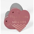 thumbnail image 3 of Inkdotpot Real Rose Gold Foil Hugs & Kisses From The Wedding Tag Favor Hang Paper Tag 50 Pieces, 3 of 6