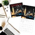 thumbnail image 7 of Graphique 2023 London Glitz Mini Wall Calendar - 7” x 7” - Thick Paper - Home & Office Organizer - Large Monthly Grid - 3 Languages & Marked Holidays - 4 Month Preview Page for 2024, 7 of 7