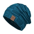 thumbnail image 3 of jobturf Womens Winter Hat Fashion Casual Solid Beanie Lightweight Turban Thickened Warm Fleece Lined Skull Caps for Cold Weather, 3 of 5