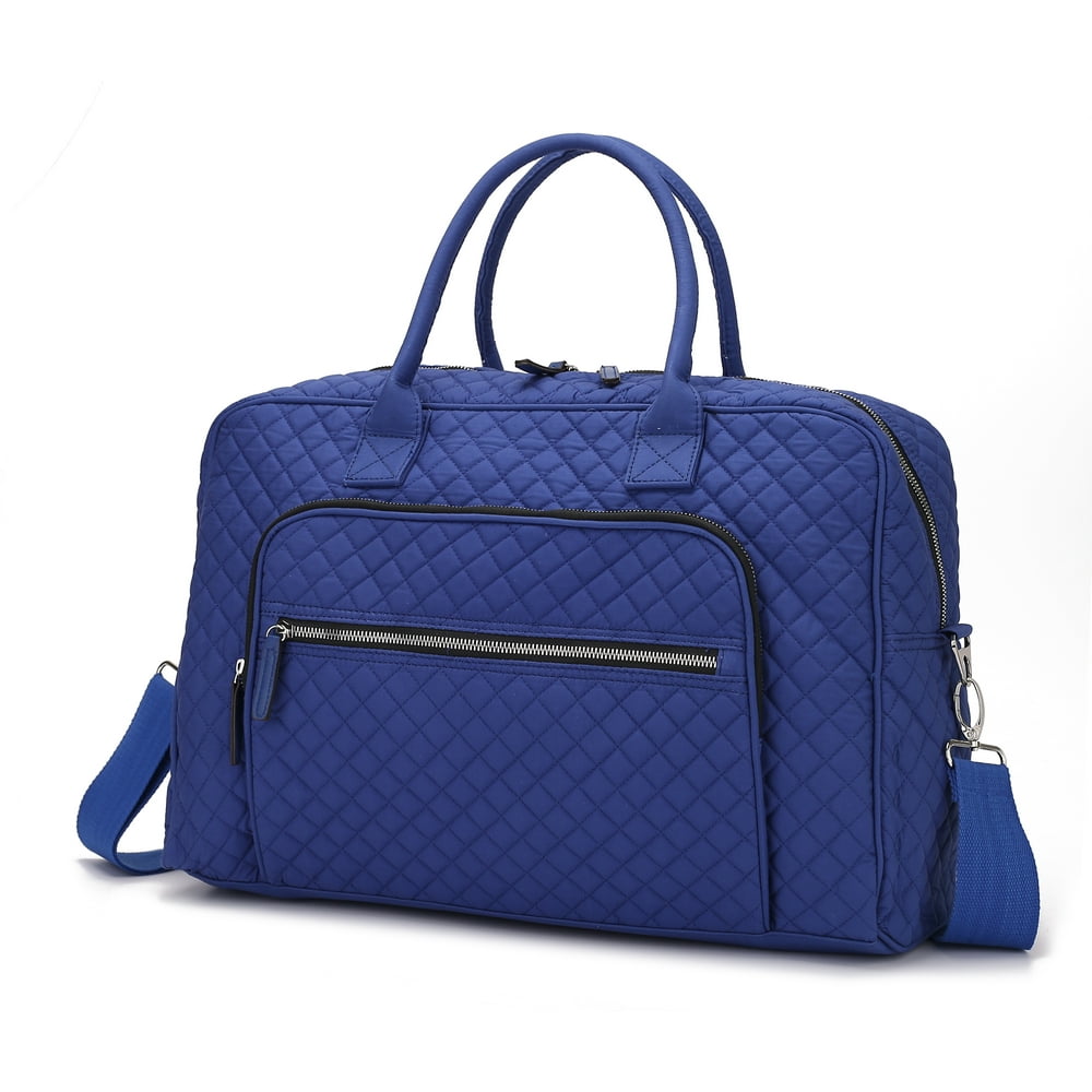 MKF Collection Aletha Quilted Weekender Duffle Bag By Mia K. - Royal ...