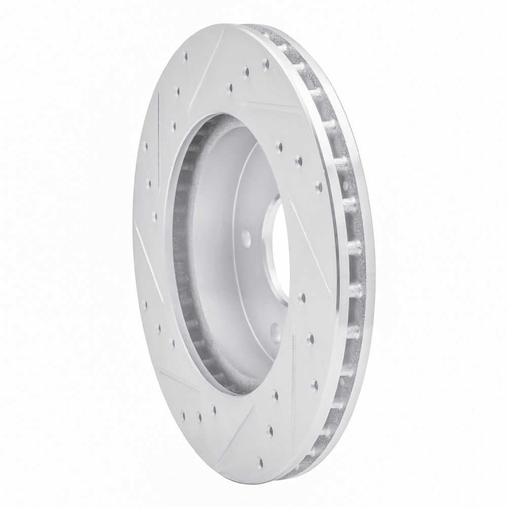 Dynamic Friction Company 631-52004R DFC Brake Rotor - Drilled And Slotted - Silver