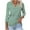 Green, variant on Scyoekwg Going Out Tops for Women 3/4 Sleeve V-Neck Lapel Three-quarter Sleeve Tshirt Fall Clothes Striped Printed Graphic Tops Dressy Casual Blouses Fashion Loose Tops(Green,L)