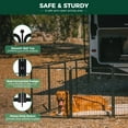thumbnail image 3 of FXW Rollick Unleashed Dog Playpen for Indoor, Yard, RV Camping, 45 inch 8 Panels for Large Dogs, Black│Patented, 3 of 5