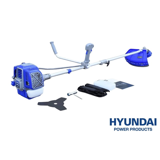 Desmalezadora Hyundai Motor a Gasolina 2 Tiempos 1.1L 52cc 2.5HP con Cabezal y Cuchilla HYH52XT