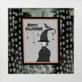 thumbnail image 1 of Ogren, Sarah 12x12 White Modern Wood Framed Museum Art Print Titled - Halloween Witch and Crow, 1 of 4