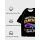 thumbnail image 4 of T-shirt short sleeve round neck summer casual loose N186, 4 of 5