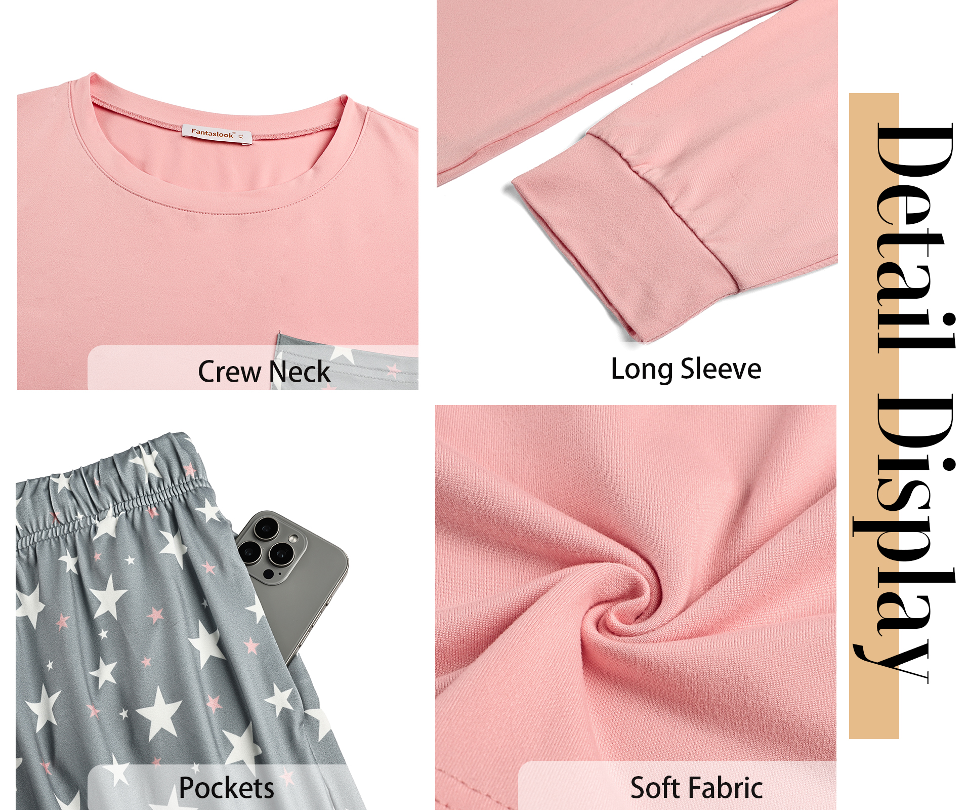 Fantaslook Women's 2-Piece Pajama Set with Joggers photo 6